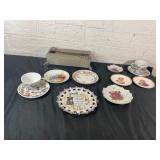Ceramic Plates and Cups with Metal Box