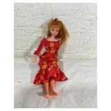 Uneeda Dollikin Posable Doll in Floral Dress