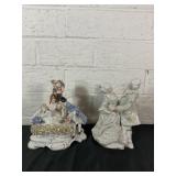 Porcelain Figurines of Couples in 18th-Century Att