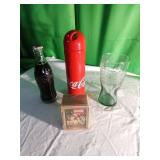 Coca-Cola Collectibles Set with Glass, Bottle, Car