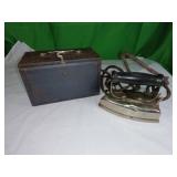 Electric Iron with Metal Storage Case