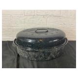 Enamelware Covered Roaster Pan