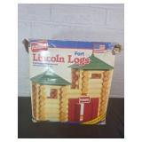 Playskool Lincoln Logs Fort Set with Original Box