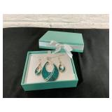 Teardrop Necklace and Earrings Set