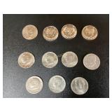 11 Kennedy Half Dollars 1971 and Later
