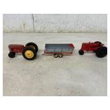 Die-Cast Farm Tractor and Wagon Set