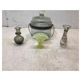 Four Glassware Items