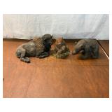 Three Animal Figurines, Including Beaver by Tim Wo