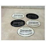Five Thomasville Motor Cars License Plates