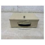 Metal Cash Box with Key and Handle