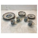 Gibson Housewares 16-Piece Ceramic Dinnerware Set