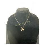 Silver Chain with Heart Pendant