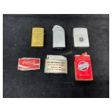 Six Vintage Lighters