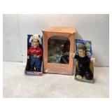 3 Collectible Dolls and Figures