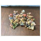 10 Resin Mouse Figurines in Various Themes