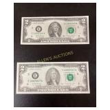 2017A Series $2 Federal Reserve Notes