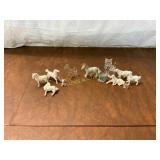 12 Miniature Figurines, Mixed Materials