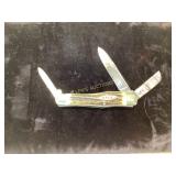 NKCA 1990 Stag Handle Folding Pocket Knife