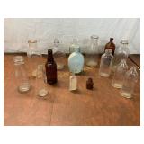 15 Glass Bottles in Various Styles