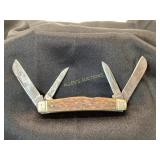 Made in USA Multi-Blade Folding Pocket Knife with