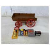 Plastic Wagon Model and Assorted BB Gun Ammunition