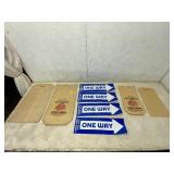 23-Piece Lot of Vintage Style Packaging and Signs