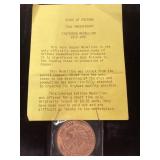 Arizona 75th Anniversary Copper Medallions