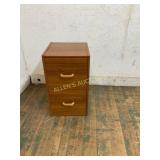 Two-Drawer Wood Veneer Filing Cabinet