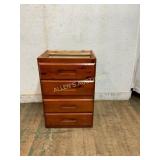 Wooden Four-Drawer Chest with Integrated Pulls