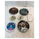 6 Collector Plates Featuring Various Themes