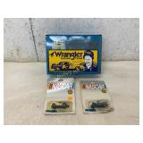 Wrangler Racing Team Tin Box and ERTL NASCAR Model