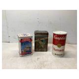 Three Vintage Advertising Tins