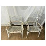 Metal Mesh Patio Armchairs