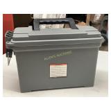 Gray Plastic Ammo Storage Box