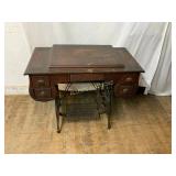 Antique Treadle Sewing Machine Cabinet