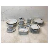 37-Piece China Set Featuring Multiple Patterns