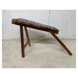 Wooden Folding Slat Bench or Stool