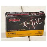 20 PMC X-TAC 5.56mm FMJ-BT Cartridges