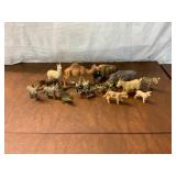 17 Mixed Animal Figurines