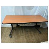 Rectangular Folding Table with Wood Top