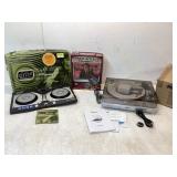 Three Boxes of Audio Equipment and Games