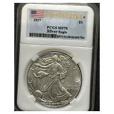 2017 PCGS MS70 First Strike Silver Eagle