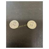 1967 Kennedy Silver Half Dollars, 40% Silver