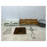 6 Decorative Wall and Storage Items