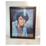Framed Elvis Portrait Print Signed by Artist