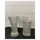Cut Glass Decorative Vases