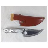 Fixed Blade Knife with Leather Sheath
