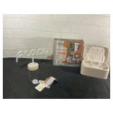 LED Peace Light, Storage Caddy, and Jewelry Box