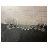 Clear Glass Stemware and Tumblers