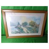Framed and Matted Landscape Art Print